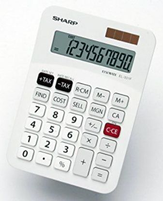 Picture of SHARP EL331 10DIGIT MEDIUM DESK CALCULATOR